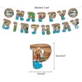 thumbnail image 2 of ZHAOCHENG Decoración para fiesta de cumpleaños de pesca, pancarta de feliz cumpleaños, globos con ancla de pesca, herramienta de pesca, adorno para cupcakes con forma de pez, suministros para fiestas, 2 of 5