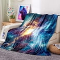 thumbnail image 3 of Lightning Bolt Blanket - Lightning Bolt Throw Blanket Lightning Bolt Gift Blanket for Girls Lightning Blanket for Adults Kids Lightning Fleece Blanket Camping, 60" x 50", 3 of 6