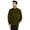 Olive Green, variant on Bestman Long Sleeve Cotton Flex Shirt For Mens Button Down W/ Patch Pocket Office Wear