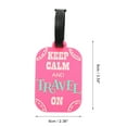 thumbnail image 2 of Unique Bargains 1 Pc Fashionable Luggage Tag for Travelling Pink Soft Rubber, 2 of 4