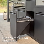 Backyard Discovery Fusion Flame 2 Galvanized Steel Outdoor Kitchen, Grill, Pizza Oven