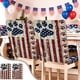 thumbnail image 1 of 22.4x18.1in Independence Day Chair Cover Two Piece Set, 1 of 6