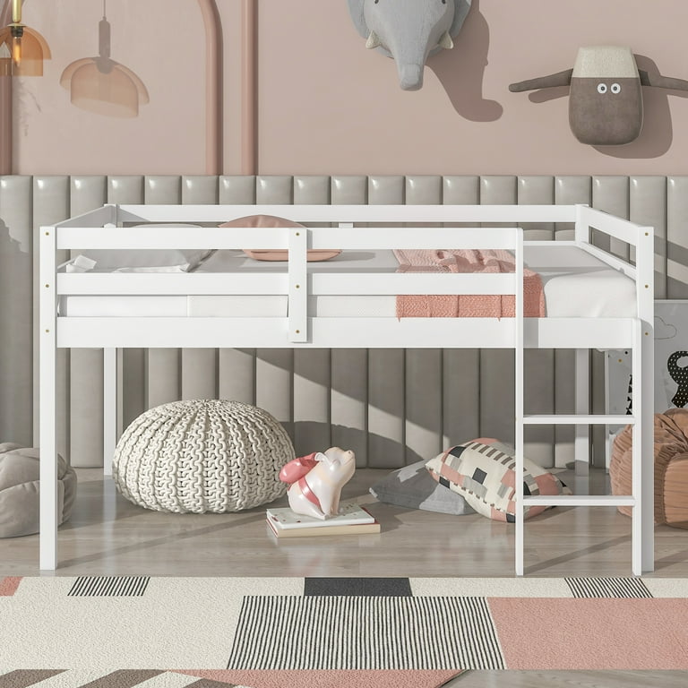 Full size loft bed for low ceiling sale