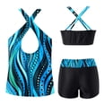 thumbnail image 7 of HUAXUN Womens Tankini Bathing Suits Cute Tankini Tummy Control Swimsuits for Women Modest Swim Tank Top 3 Piece Swimsuit Tummy Control Bathing Suit, 7 of 7