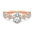 thumbnail image 4 of IGI Certified 4 Carat Pear Shape Lab Grown Diamond Engagement Ring | 14K Rose Gold | Dorothea Side Stone Diamond Ring | FG-VS1-VS2 Quality Friendly Diamonds, 4 of 6
