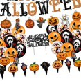 thumbnail image 2 of Halloween Party Decorations Set Happy Halloween Orange Pumpkin Banner for Front, 2 of 5