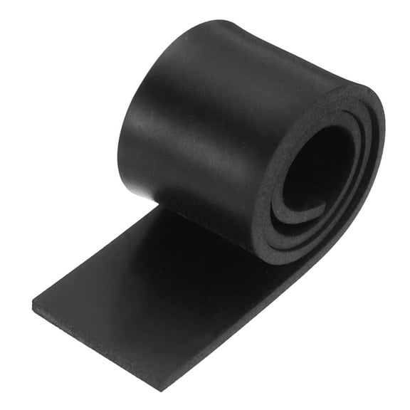 Uxcell Solid Rubber Sheet 3/32" Thick x 1" Wide x 10" Long, Anti-Slip Neoprene Rubber Roofing Material for Gaskets DIY Material, Pads