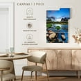 thumbnail image 5 of Elephant Stock Merced Riverside Wall Art - Vertical Multi Panel Canvas - Living Room Wall Decor - Nature Multi Panel - Gray And Blue Decor - 42" x 65", 5 of 8