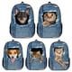 thumbnail image 2 of 1pc Mochila Escolar Creativa Con Estampado De Perro Y Gato Lindo Para Niños Y Niñas, Mochila Impresa De Mezclilla, Mochila De Viaje Al Aire Libre, 2 of 4