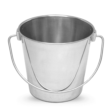 AASPIRE PETS Heavy Duty Stainless Steel 1 Qt Food and Water Bucket
