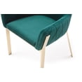 thumbnail image 4 of Limari Home Robin 18" Fabric and Stainless Steel Dining Chair in Green/Gold, 4 of 4