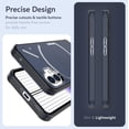 thumbnail image 5 of TUDIA Skn Case for Nothing Phone 1, Anti-Yellowing Semi-Transparent Cover - Frosted Blue, 5 of 8