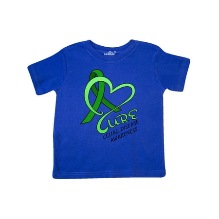 

Inktastic Cure- Celiac Disease Awareness heart-shaped ribbon Gift Toddler Boy or Toddler Girl T-Shirt