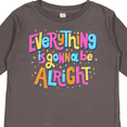 thumbnail image 4 of Inktastic Everything is Gonna Be Alright Inspirational Quote Boys or Girls Long Sleeve Toddler T-Shirt, 4 of 5