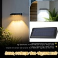 thumbnail image 2 of Solar Wall Light Outdoor Waterproof Wireless Step Light – Dusk-to-Dawn Activated LED Wall Fixture for Courtyard, Deck, Fence, Balcony, Garden, Patio, Backyard, Yard, Home Improvement, Wall Railing, 2 of 7