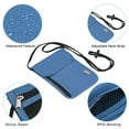 thumbnail image 4 of Unique Bargains Neck Wallet Travel Pouch, RFID Blocking Travel Document Organizer, Blue, 4 of 6