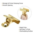 thumbnail image 4 of Uxcell Metal Hinge Clip Clamp Small Binder Clips Gold 0.94x0.86x0.63 inch 30 Pack, 4 of 5