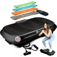 thumbnail image 1 of Lifepro Waver Vibration Plate Exercise Machine – Full Body Vibrating Plate for Lymphatic Drainage, Muscle Toning & Fat Loss – Includes Loop Bands, Remote & 99 Speed Settings - Black, 1 of 8