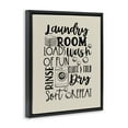 thumbnail image 4 of Stupell Industries Laundry Phrases Mixed Typography Bath & Laundry Painting Black Floater Framed Canvas Art Print Wall Art, 17 x 21, 4 of 10