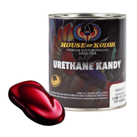 House Of Kolor Kosmic Kolor UK06-Q01 Urethane Enamel Kandy, 1 qt Can, Burgundy