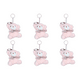 thumbnail image 1 of Oso Peluche Muñecos Llavero Lindo Dibujos Animados Mujeres Niñas Bolso Regalos () Rosa, 1 of 4