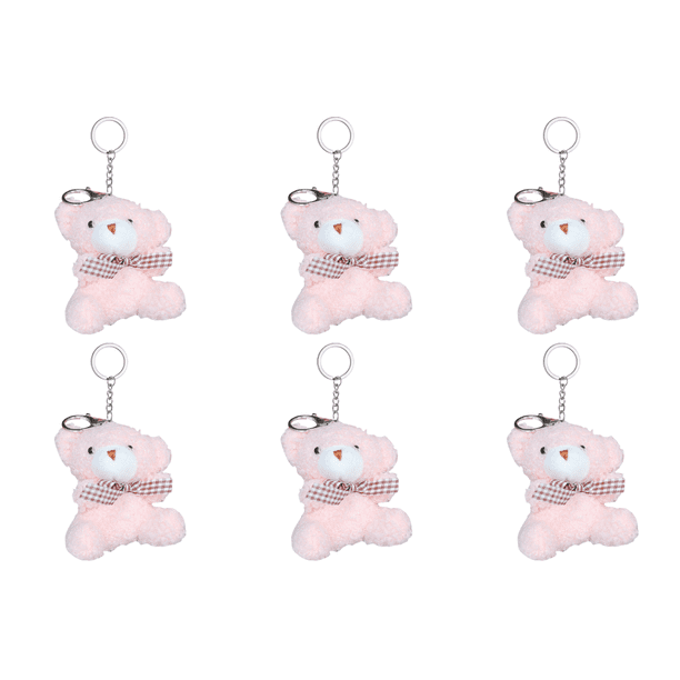 Oso Peluche Muñecos Llavero Lindo Dibujos Animados Mujeres Niñas Bolso Regalos () Rosa