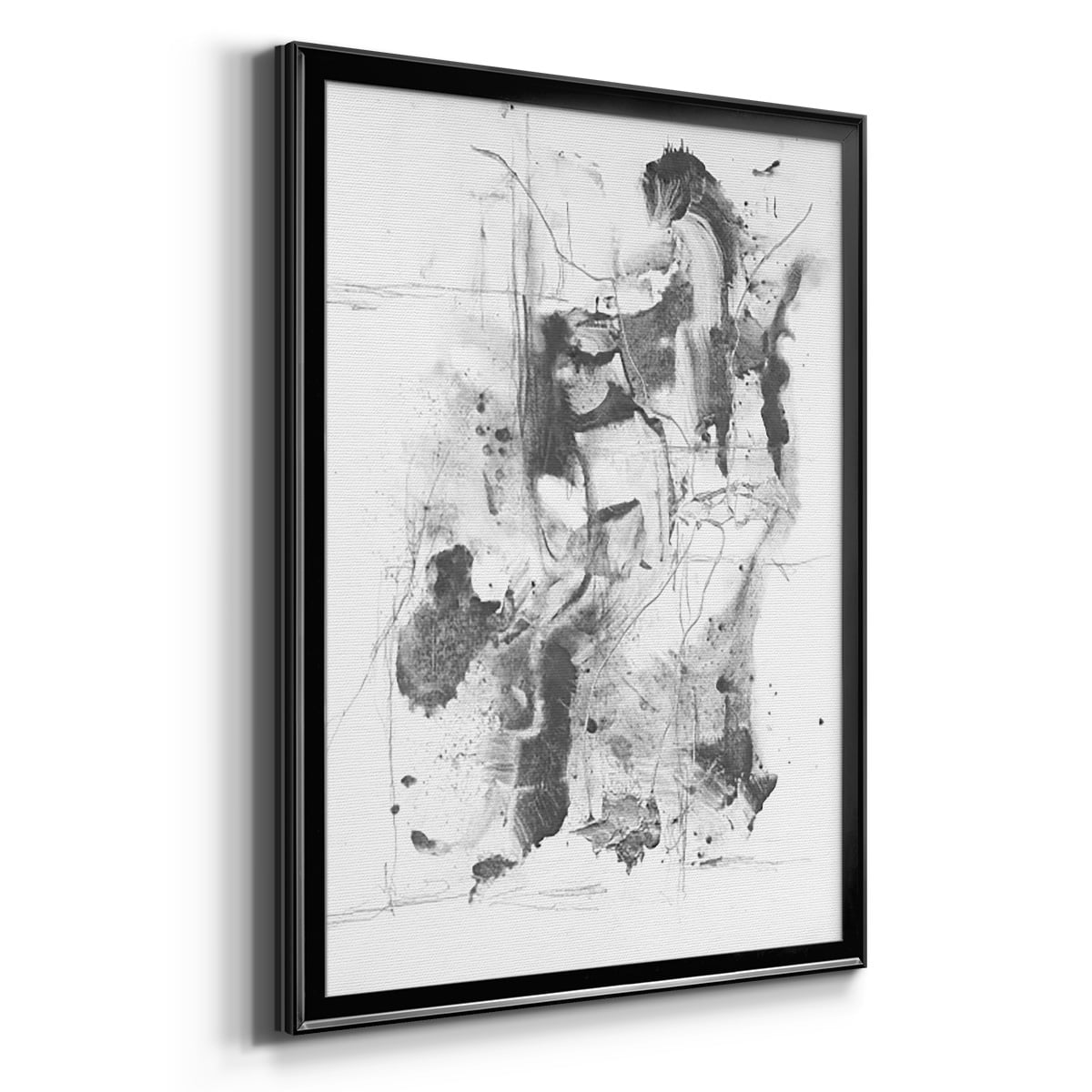 Graphite Abstract I Premium Framed Print, in Gold, Black, or Silver - Ready to Hang