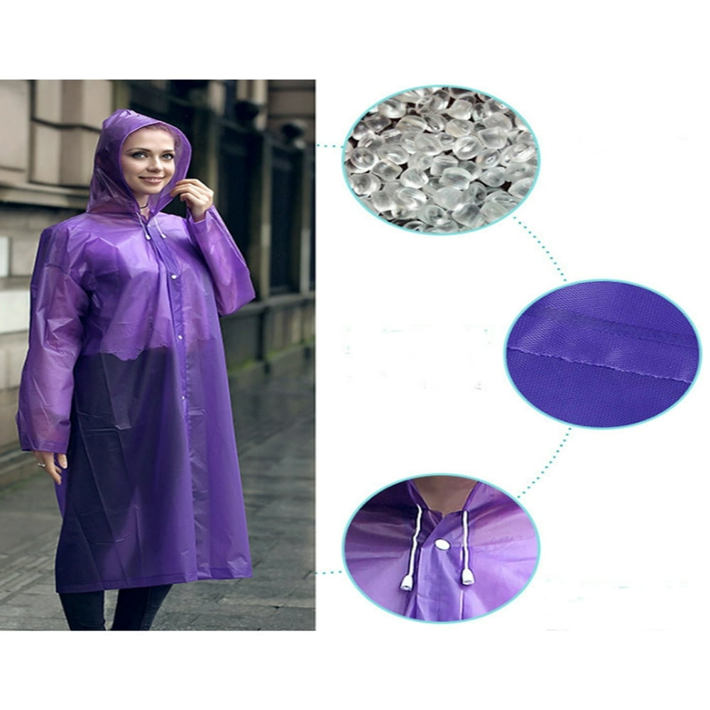 Clear pvc raincoat womens best sale