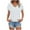 White, variant on Womens Short Sleeve T Shirt Summer Loose Fit Tees Round Neck Causal Crop Tops Black M