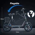 thumbnail image 4 of Scooter Eléctrico Plegable Honey Whale M5 Elite Negro, 4 of 6