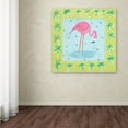 thumbnail image 3 of Trademark Fine Art 'Flamingo Dance III v2' Canvas Art by Farida Zaman, 3 of 3