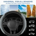 thumbnail image 3 of Skechers Steering Wheel Cover with Memory Foam, Breathable Non-Slip, Universal Fit 14.5"-15" Car Accessories Gray, 3 of 7