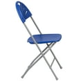 thumbnail image 4 of Flash Furniture 8 Pk. HERCULES Series 800 lb. Capacity Blue Plastic Fan Back Folding Chair, 4 of 5