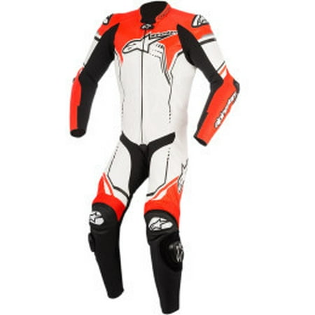 Alpinestars GP Plus V2 Leather Suit (White/Black/Red Fluo, 50) 60 White | Black | Red
