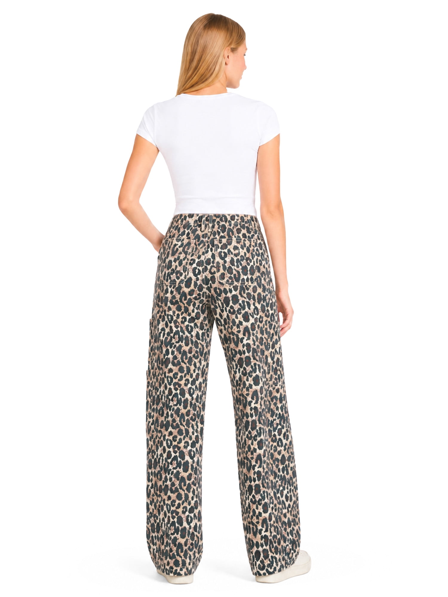 No Boundaries Wide Leg Cargo Pants, 31.5" Inseam, Women's and Women's Plus XXS-4X