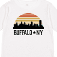 thumbnail image 4 of Inktastic Buffalo New York Skyline Retro Boys or Girls Long Sleeve Toddler T-Shirt, 4 of 5