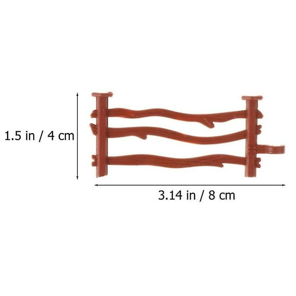 100pcs Corral Fencing Accessories Playset Pp Fence Toys For Barn Paddock Horse Stable Farm