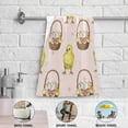 thumbnail image 5 of Easter Chick Baskets Hand Towels 2 PCS, Cute Colorful Egg Kitchen Towel Ultra Soft and Highly Absorbent,Decorative Fingertip Face Towel for Bathroom Hotel, 28.3"x14.4", 5 of 5