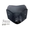thumbnail image 4 of Motorcycles Sport Wind Deflector Retro Windshield Black, 4 of 5