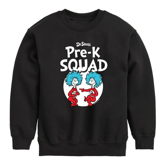 Dr. Seuss - Pre-K Squad - Toddler And Youth Crewneck Fleece Sweatshirt