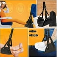 thumbnail image 3 of ytsrty BFTYHJKL Portable Airplane Footrest - Adjustable Height Travel Foot Hammock for Office  Home (Black) gtr, 3 of 5