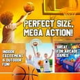 thumbnail image 5 of Mini Basketball - 7 Inch, Size 3 Pack of 4 - Mini Hoop Outdoor Basketball Set & Indoor, for Small Basketball Hoops & Pool Basketball - Kids Basketball Party Favors, 5 of 10