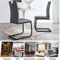 thumbnail image 3 of Modern Dining Chairs set of 4, PU Leather Side Dining Room Chairs Set of 4,Gray, 3 of 6