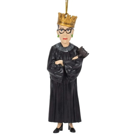 Kurt S. Adler Ruth Bader Ginsburg Hanging Ornament, 5-inch High, Resin H3048