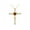 Garnet, variant on Women's 14K Yellow Gold Heart Gemstone & Diamond Cross Necklace. 6MM Garnet January Birthstone Womens Jewelry Gold Necklace