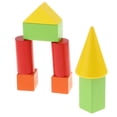 thumbnail image 4 of Juguete para Aprendizaje Matemático con 32 Pedazos de Bloques Geométricos Surtido y Formas Hugo Juguete de madera con sólidos geométricos, 4 of 8