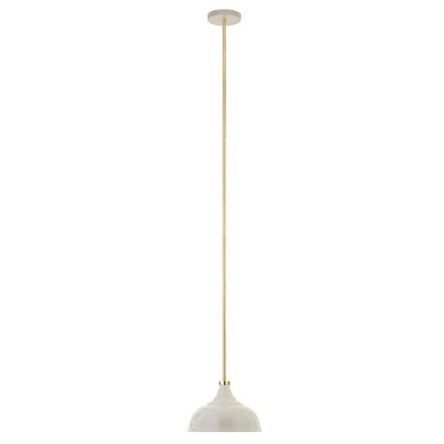 Hudson & Canal PD0699 Pendentif en Métal Blanc & Laiton Perlé Mackenzie