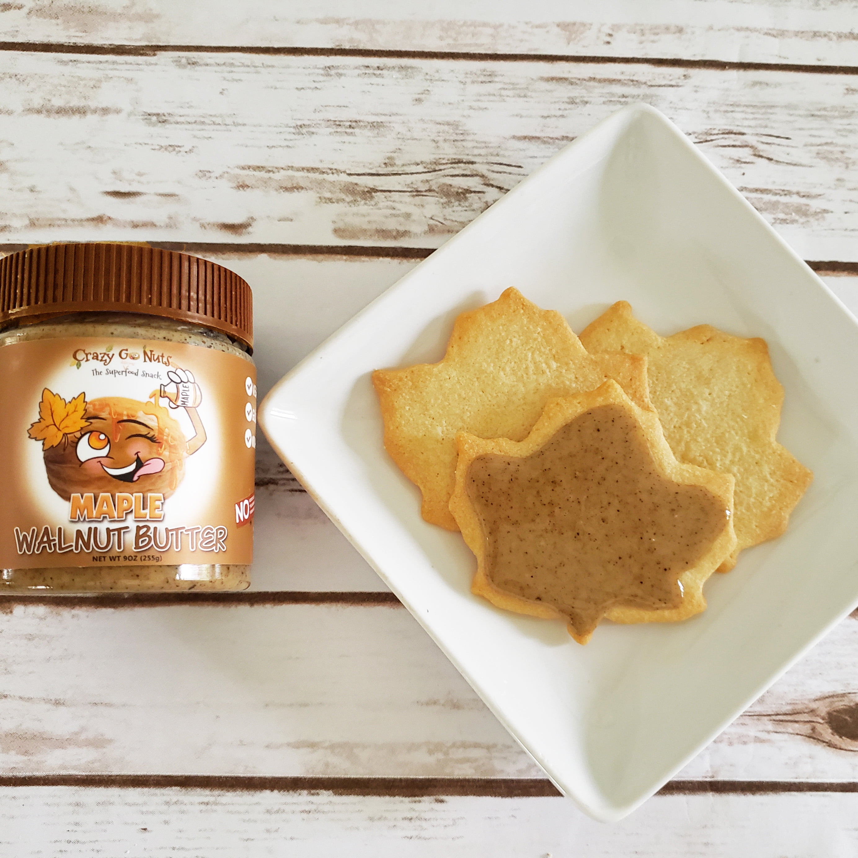 (3 pack) Crazy Go Nuts Walnut Butter - Maple, 9 oz (1-Pack) - Healthy Snacks, Keto, Vegan, Low Carb, Gluten Free, Superfood