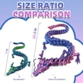 thumbnail image 5 of 3D Printed Dragon, Cool Colorful 3D Printer Articulated Dragon Toy for Kids, 23.5 inch 3D Printed Easter Dragon ADHD Fidget Toys , Home Office Figurine Decor, 5 of 9