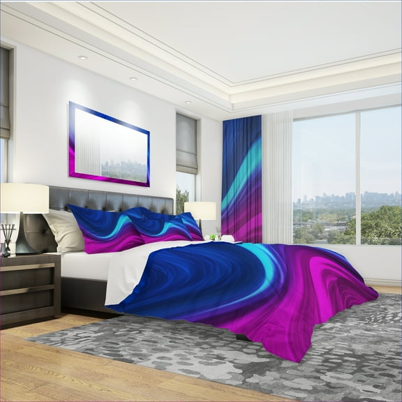 Designart 'Synchronicity' Modern & Contemporary Duvet Cover Set